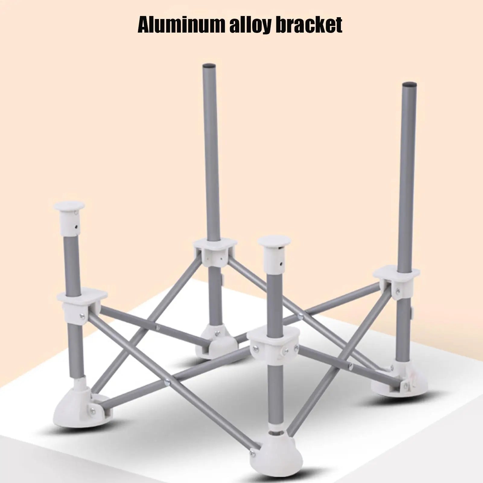 Piètement pliant en alliage d'aluminium de la chaise haute, vu seul