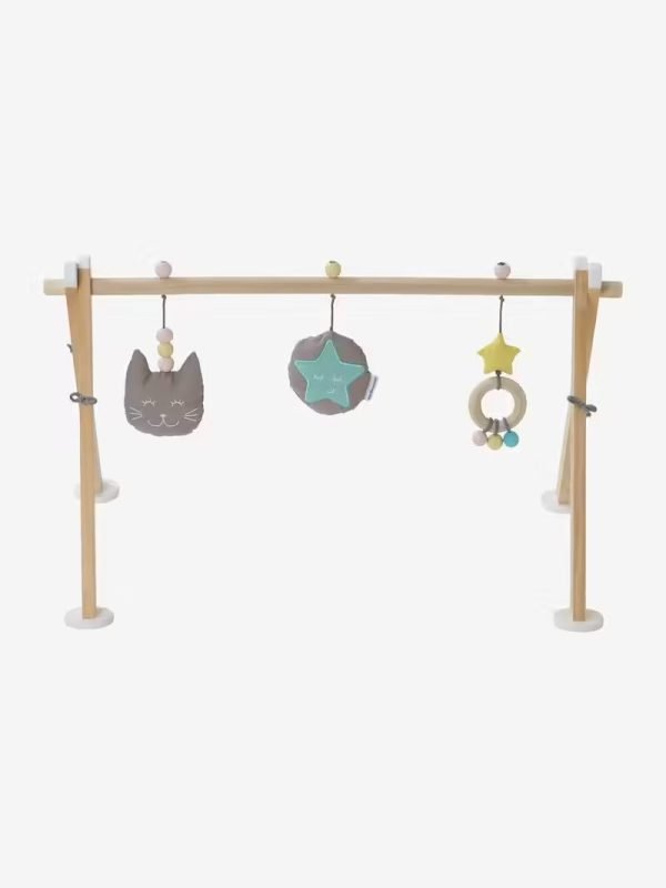 Portique d'éveil en bois pliable